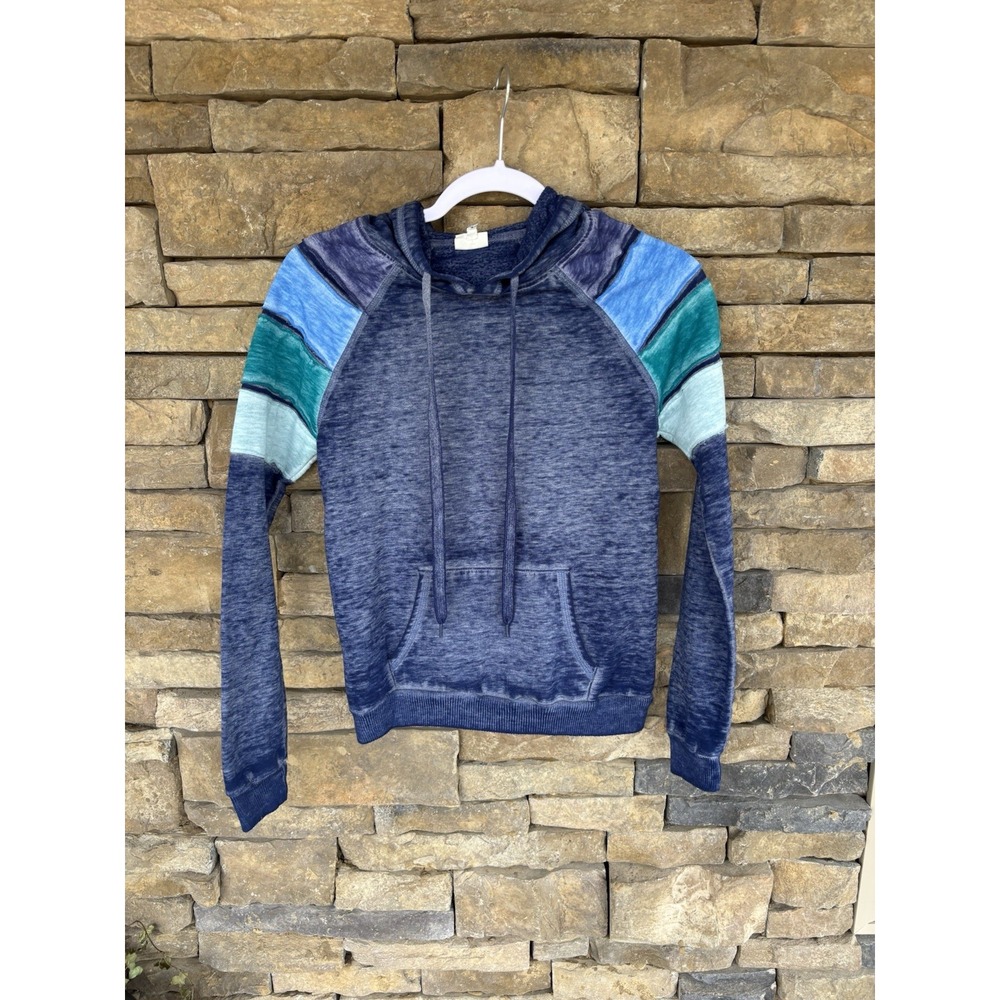 True Craft Hoodie Sweat Shirt Hooded Womens‎ Small S Blue Pull Over Pockets
